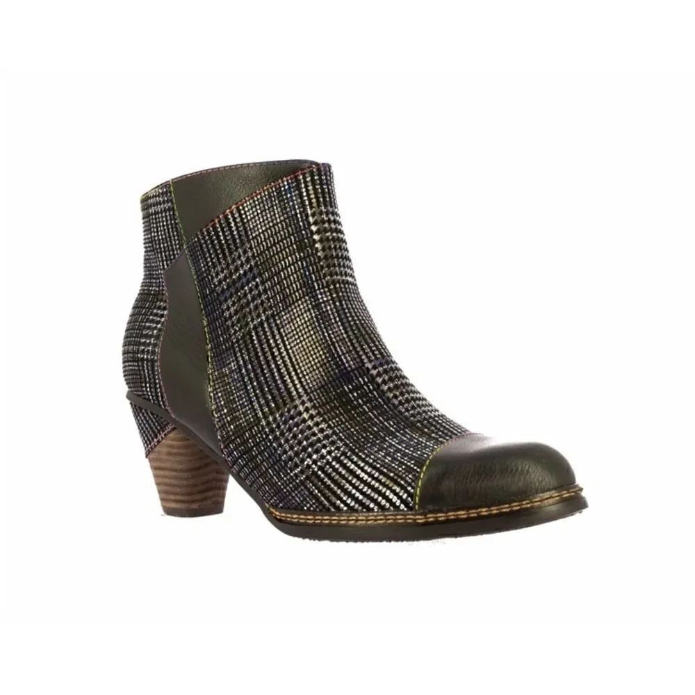 Laura Vita Made in France Plaid Booties